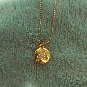 🌺 Initial A necklace